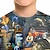billige drenges 3d t-shirts-Børn Drenge T-shirt T-shirt Grafisk Bil Kortærmet Crewneck Børne Top udendørs 3D-udskrivning Årgang Daglig Sommer Sort 2-13 år