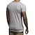 preiswerte Basic-T-Shirts-Herren T Shirt T-Shirt Kurze Ärmel V Ausschnitt Sommer Einfach Mode Designer Basic Urlaub Straße Ausgehen Weiß Top T-Shirt für Herren