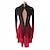 cheap Figure Skating-Figure Skating Dress Girls&#039; Ice Skating Dress Black Red Halo Dyeing High Elasticity Professional Competition Skating Wear Thermal Warm Crystal / Rhinestone Long Sleeve Ice Skating Figure Skating