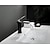 baratos Clássico-Cachoeira torneira do lavatório do banheiro bico de 4,7 &quot;, lavatório mono torneiras de manípulo único banheiro com mangueira quente e fria, vaso monobloco água latão torneira deck montado
