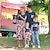 billige Stilsett til familien-mamma og meg matchende antrekk familiekjoler t-skjorte blomster utendørs marineblå kortermet daglige matchende antrekk