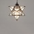 זול אורות אי-מנורות תליון לד פליז/שחור מורביה כוכבי זרעי זכוכית גוף תאורת תליון, 11 אינץ&#039;