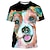 billige nyhed sjove hættetrøjer &amp; t-shirts-Dyr Hund Jack Russell Terrier T-shirt Anime 3D Grafisk Til Par Herre Dame Voksne Maskerade 3D-udskrivning Afslappet / Hverdag