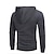 cheap Basic Hoodies-Men&#039;s Zip Up Hoodies Black White Gray Hooded Plain Sports &amp; Outdoor Daily Sports Hot Stamping Sportswear Basic Casual Spring &amp; Summer Clothing Apparel Hoodies Sweatshirts  Long Sleeve