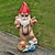 cheap Garden Sculptures&amp;Statues-Miniature Resin Statue, Bikini Gnome Elf Statue, Garden Gnome Swimming Gnome Statue, Fairy Garden Landscape, Outdoor Garden Yard Lawn Bonsai Decoration