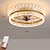 Недорогие Потолочные светильники с вентилятором-потолочный вентилятор со световым кольцом в виде круга, 22 дюйма, приложение&amp;amp; дистанционное управление, таймер&amp;amp; 3-х светодиодный потолочный вентилятор со светодиодной подсветкой, современный