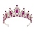 Недорогие Носимые аксессуары-Фиолетовый головной убор невесты в европейском и американском стиле, корона в стиле барокко, головной убор со стразами, корона принцессы, свадебные аксессуары для волос, аксессуары для платья