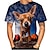 abordables novedad divertida sudaderas con capucha y camisetas-Animal Perro Chihuahua T-Shirt Anime 3D Gráfico Para Pareja Hombre Mujer Adulto Mascarada Impresión 3D Casual Diario