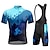 cheap Men&#039;s Clothing Sets-21Grams Men&#039;s Cycling Jersey with Bib Shorts Short Sleeve Mountain Bike MTB Road Bike Cycling Yellow Red Blue Graphic Bike Clothing Suit 3D Pad Breathable Moisture Wicking Quick Dry Back Pocket