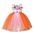 cheap Movie &amp; TV Theme Costumes-Animals Fox Dress Flower Girl Dress Tulle Dresses Girls&#039; Movie Cosplay Cosplay Red Fuchsia Orange Children&#039;s Day Masquerade Dress