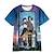 billige Cosplay-anime t-shirts og hættetrøjer til hverdagsbrug-Suzume No Tojimari Kat Daijin Suzume Iwato T-shirt Anime 3D Grafisk Til Par Herre Dame Voksne Maskerade 3D-udskrivning Afslappet / Hverdag