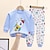 cheap Pajamas-Toddler Boys 2 Pieces Pajama Sets Long Sleeve Z17 Z29 Z13 Solid Color Animal Spring Fall Adorable Home 7-13 Years