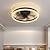 cheap Ceiling Fan Lights-Ceiling Fan with Lights 19.7&quot; Dimmable LED 3 Color 6 Speeds Timing Reversible Blades with Remote Control, Household Fan Chandelier, indoor Low Profile Flush Mount Ceiling Fan