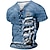 Недорогие мужская футболка хенли-парусник и компас мужская графическая рубашка на шнуровке 3d для парусного спорта коричневая летняя хлопчатобумажная футболка с воротником-стойкой одежда с принтом повседневная спортивная с коротким