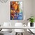 baratos Pinturas de Paisagens-pintura a óleo artesanal lona decoração da arte da parede moderna abstrata paisagem urbana para decoração de casa rolou sem moldura pintura não esticada