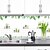 olcso Virág- és növények háttérkép-konyhai vízálló öntapadó tapéta magas hőmérsékletű tűzhely matricák szekrény cserép matricák sűrített olajálló matricák