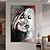 billige Portrætter-Hang-Painted Oliemaleri Hånd malede Vertikal Mennesker Abstrakt Portræt Moderne Uden indre ramme (ingen ramme)