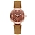 baratos Relógios Quartz-Relógio de quartzo feminino de luxo, relógio de pulso feminino de quartzo de alta qualidade, pulseira de cores diversificadas e concisas para relógio feminino casual combinando