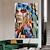 cheap People Paintings-Oil Painting Hand Painted Vertical Abstract People Classic Modern Rolled Canvas (No Frame)
