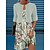 cheap Casual Dresses-Women&#039;s Two Piece Dress Set Outdoor Daily Casual Dress Print Dress Print Fashion Streetwear V Neck Mini Dress Leaf Half Sleeve Loose Fit Green Summer Spring S M L XL XXL