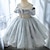 Χαμηλού Κόστους Φορέματα για πάρτι-Παιδιά Κοριτσίστικα Φόρεμα για πάρτυ Συμπαγές Χρώμα Κοντομάνικο Επίδοση Γάμου Δίχτυ Φουσκωτό Μανίκι Πριγκίπισσα Γλυκός Δίχτυ Μέχρι τη μέση της γάμπας