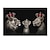 halpa Eläin-tulosteet-abstrakti mustavalkoinen leijonaperhe maalaa kruunuleijonat kangasjulisteita ja tulostaa kuvan moderniin olohuoneen sisustukseen