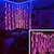 abordables Tiras de Luces LED-luces de cortina de ventana que cambian de color 3m x 3m luces de cadena colgantes led alimentadas por usb con control remoto para decoración de navidad de pared de bodas de dormitorio-16 colores