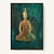 お買い得  人物画 プリント-タイ装飾画東南アジアスタイル壁ポスターインドベルガモット蓮 yoga 仏キャンバスプリントリビングルームのインテリア