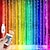 cheap LED String Lights-Color Changing Window Curtain Lights 3M x 3M USB Powered Led Hanging String Lights with Remote Control for Bedroom Weddings Wall Christmas Decor-16 Colors