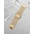 abordables Relojes de Cuarzo-Reloj de cuarzo para mujer, reloj de pulsera ostentoso creativo, reloj con correa de acero inoxidable resistente al agua