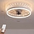 baratos Candeeiros Ventoinhas de Teto-ventilador de teto com design de anel de luz 22&quot; app&amp;amp; controle remoto, cronometragem&amp;amp; Ventilador de teto led colorido de 3 leds, ventilador de teto moderno de 6 velocidades para quarto, sala