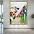 cheap Abstract Paintings-Oil Painting Handmade Hand Painted Wall Art  Abstract knife Painting  Landscape Green  Home Decoration Decor Rolled Canvas No Frame Unstretched