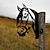 abordables Hangings de pared al aire libre-Silueta de hierro con forma de cabeza de caballo vintage, bonito adorno para valla de jardín al aire libre, decoración artesanal de granja