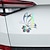 voordelige Carrosserie decoratie &amp; bescherming-starfire 1 st reflecterende vlinder bloem auto sticker waterdicht vinyl vlinders sticker stickers voor auto&#039;s vrachtwagens vans laptops muur decor accessoires