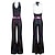 cheap Couples&#039; &amp; Group Costumes-70s Hippie Disco Costume Retro Vintage 1970s Abba Costume Bell Bottoms Jumpsuit Couple&#039;s Costume for Masquerade Vintage Cosplay Party
