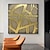 voordelige Abstracte schilderijen-grote gouden cirkel olieverfschilderij op canvas abstracte originele gouden lijn textuur acryl schilderij woonkamer kunst aan de muur