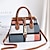 cheap Handbag &amp; Totes-Women&#039;s Handbag PU Leather Office Daily Large Capacity Plaid dark brown claret Big red