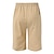 cheap Linen Shorts-Men&#039;s Shorts Linen Shorts Summer Shorts Pocket Stripe Comfort Breathable Outdoor Daily Going out Linen / Cotton Blend Fashion Casual Black White