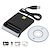 billiga Trådlös bildskärmsadapter-smartkortläsare common access cac usb för hem svart med cd-enhet