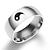 cheap Men&#039;s Jewelry-stainless steel black yin yang tai chi ring band for men/best friend//boyfriend (his size 11)