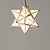 baratos Luzes da ilha-luzes pendentes led latão/preto moravian vidro estrela pendente luminária, 11&quot;