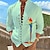 cheap Men&#039;s Hawaiian Shirt-Men&#039;s Shirt Graphic Prints Parrot Stand Collar White Blue Blue / White White+Gray Brown Outdoor Street Long Sleeve Print Clothing Apparel Fashion Designer Casual Comfortable