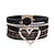 cheap Accessories-Women&#039;s Plaited Wrap Bracelet Statement Personalized Heart Leather Bracelet Jewelry Silver / Black / Pink For Daily Holiday Beach