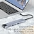 cheap USB Hubs-USB Type C Docking Station USB C Hub 3.0 Adapter 8 in 1 HDMI SD/TF Card Reader for Macbook Air iPad Laptop Computer Peripherals