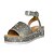 cheap Women&#039;s Sandals-Women&#039;s Sandals Summer Round Toe Flat Heel Walking Shoes Casual Ankle Strap Glitter Solid Color Black Silver Champagne