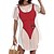 abordables Gráfico divertido-Vestido tipo pareo con camiseta de bikini para mujer