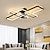 cheap Ceiling Lights-LED Ceiling Lights 4-Light 60*90cm LED Ceiling Light Aluminum Flush Mount Lights LED Modern Style Dining Room Bedroom Lights 110-240V ONLY DIMMABLE WITH REMOTE CONTROL