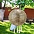 voordelige Landschapsverlichting-Buiten Zonne-energie Hanglicht Lantaarn IP65 Waterdicht Feestelijke LED Zonnehangprojectie Tuinlamp Voor Tuin Vakantie Decor Verlichting 25cm 10 Inch