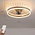 cheap Ceiling Fan Lights-Ceiling Fan with Light Ring Circle Design 22&quot; App &amp; Remote Control, Timing &amp; 3 Led Color Led Ceiling Fan, 6 Wind Speeds Modern Ceiling Fan for Bedroom, Living Room, Small Room