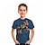 preiswerte 3D-T-Shirts für Jungen-kinderkleidung Jungen T-Shirt Tee Graphic Tier Kurzarm Rundhalsausschnitt Kinder oben Outdoor 3D-Druck Sport Modisch Täglich Sommer Marineblau 2-13 Jahre